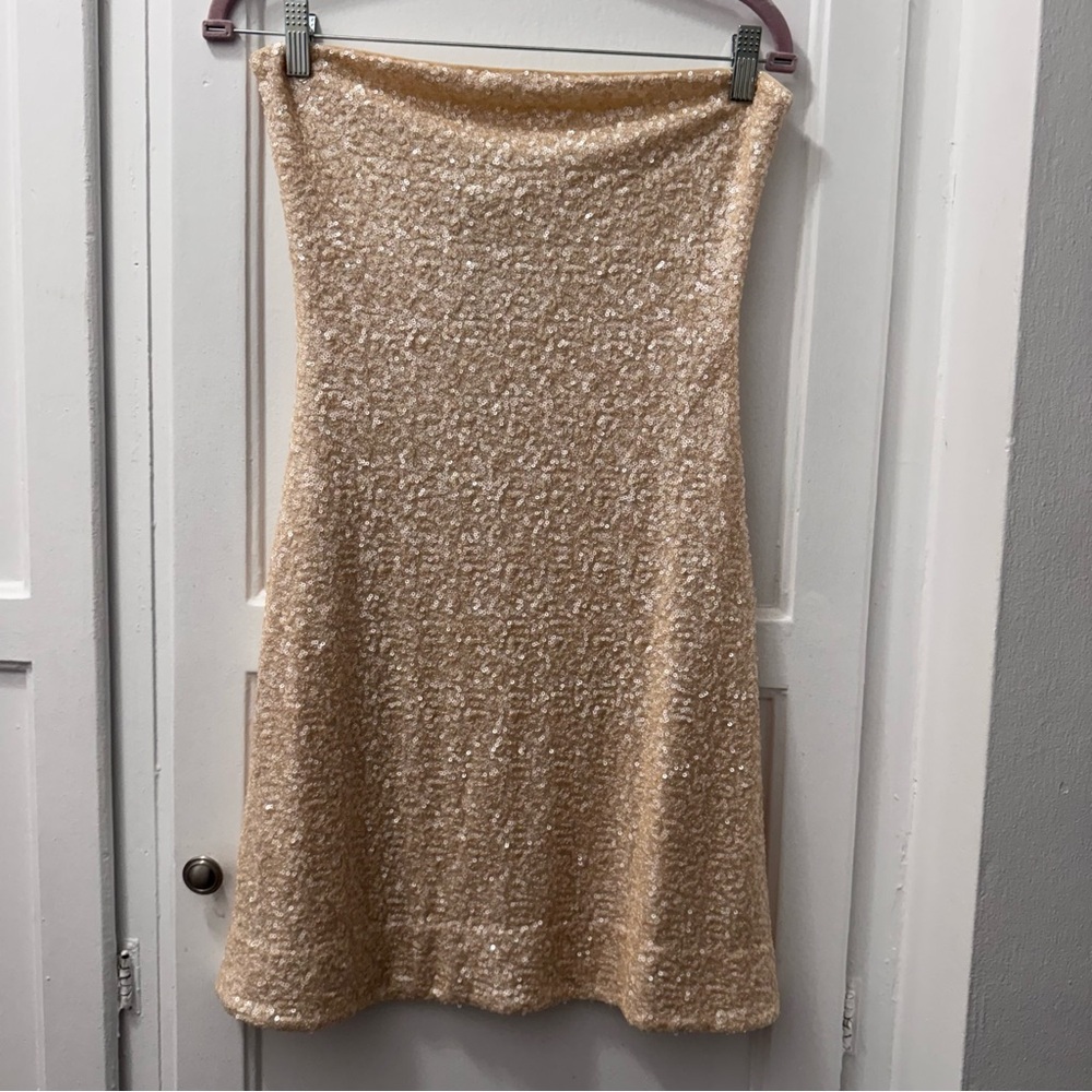 Susana Monaco Strapless Sequin Mini Dress